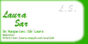 laura sar business card